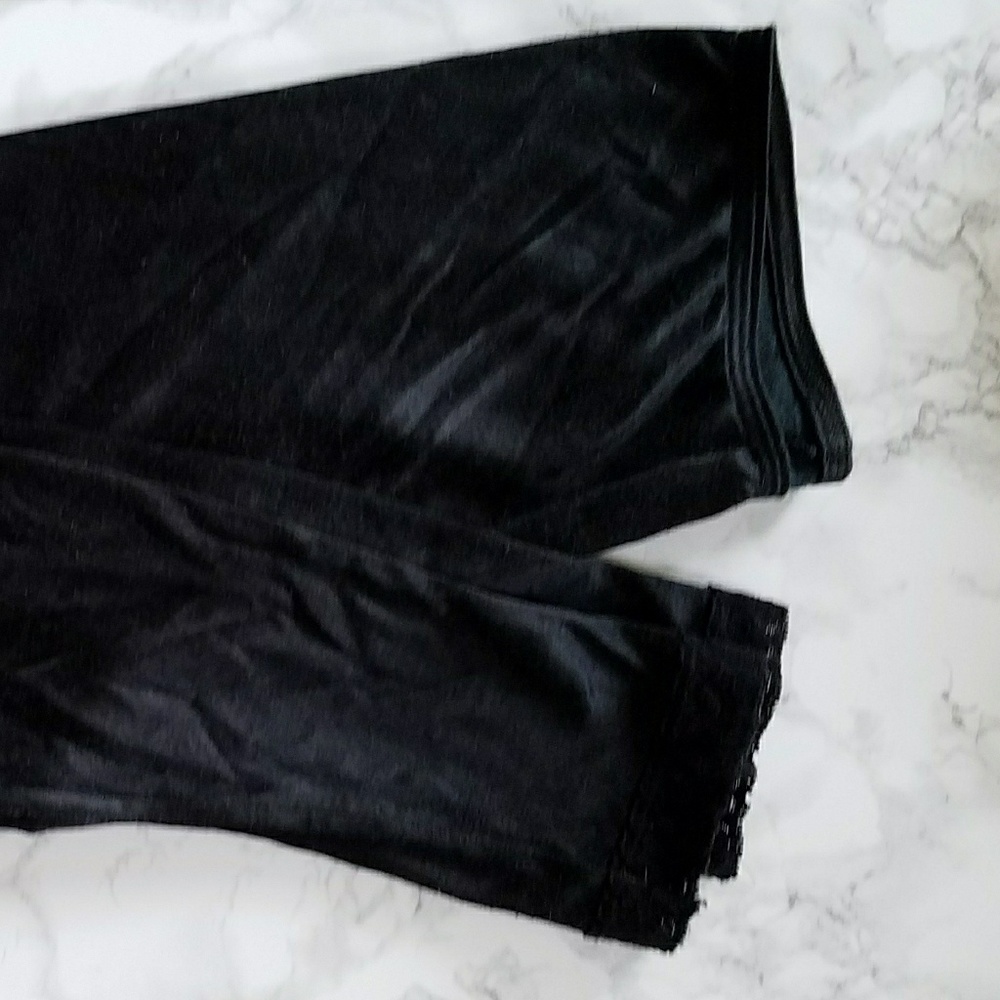 Super Soft Black Lace Leggings High Waist
